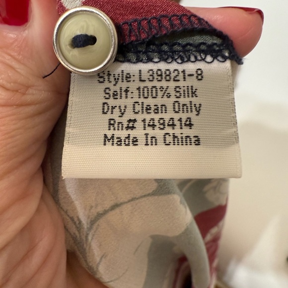 Johnny Was silk Jade Collection Floral Patchwork Long Sleeve Maxi Dress small - Picture 5 of 5